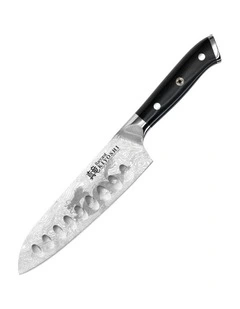 Baccarat KIYOSHI Santoku Knife 17cm in Silver