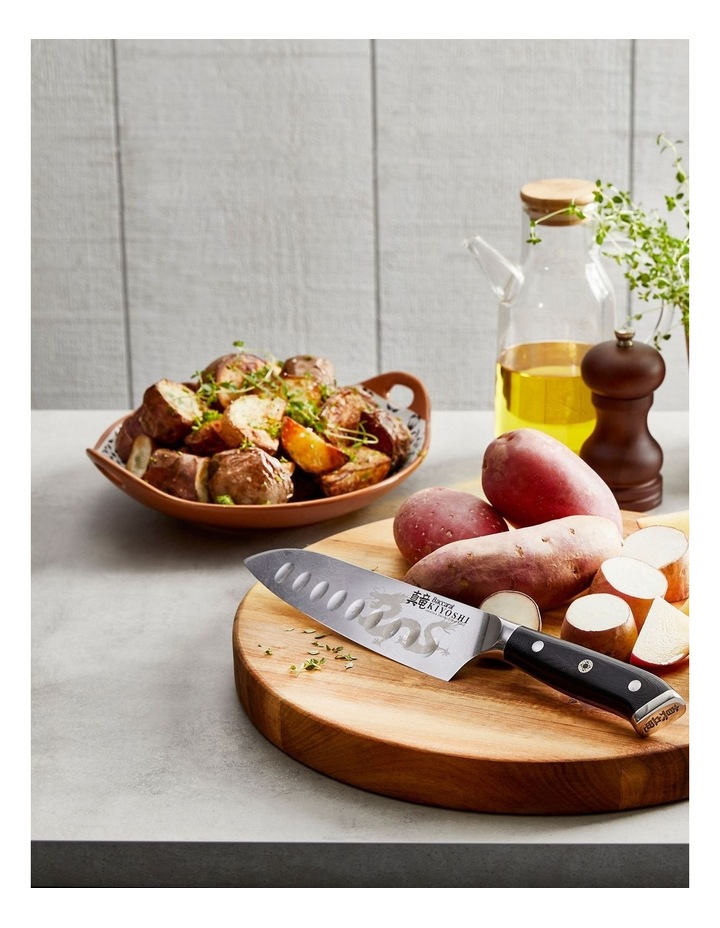 Baccarat KIYOSHI Santoku Knife 17cm in Silver image 2