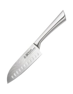 Baccarat Damashiro Santoku Knife 14cm in Silver