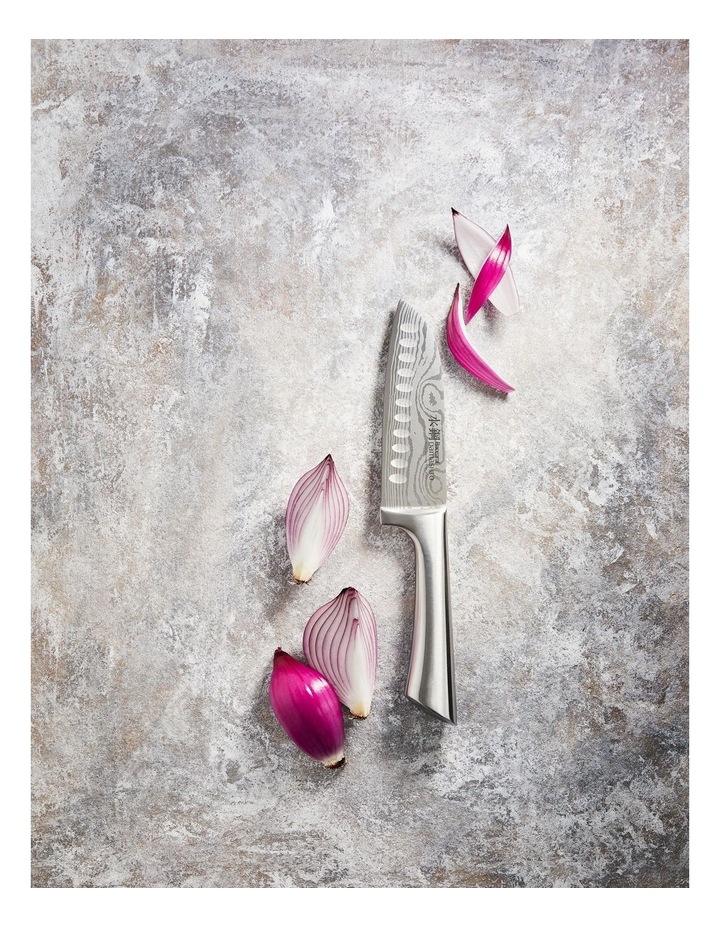 Baccarat Damashiro Santoku Knife 14cm in Silver image 2