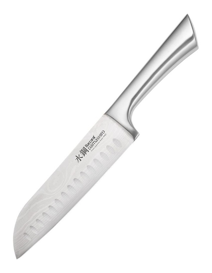 Baccarat Damashiro Santoku Knife 17cm in Silver image 1