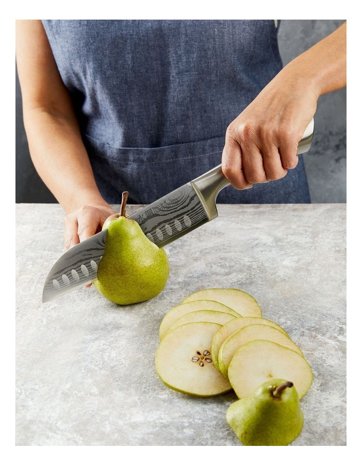 Baccarat Damashiro Santoku Knife 17cm in Silver image 3