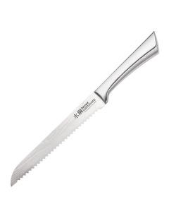 Baccarat Damashiro Bread Knife 20cm in Silver