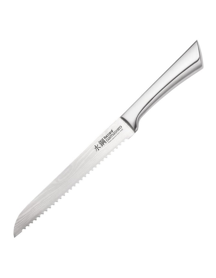 Baccarat Damashiro Bread Knife 20cm in Silver image 1