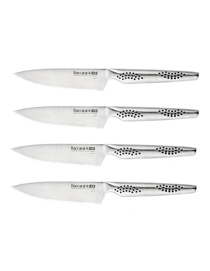Baccarat iD3 Set of 4 Steak Knives in Silver image 1