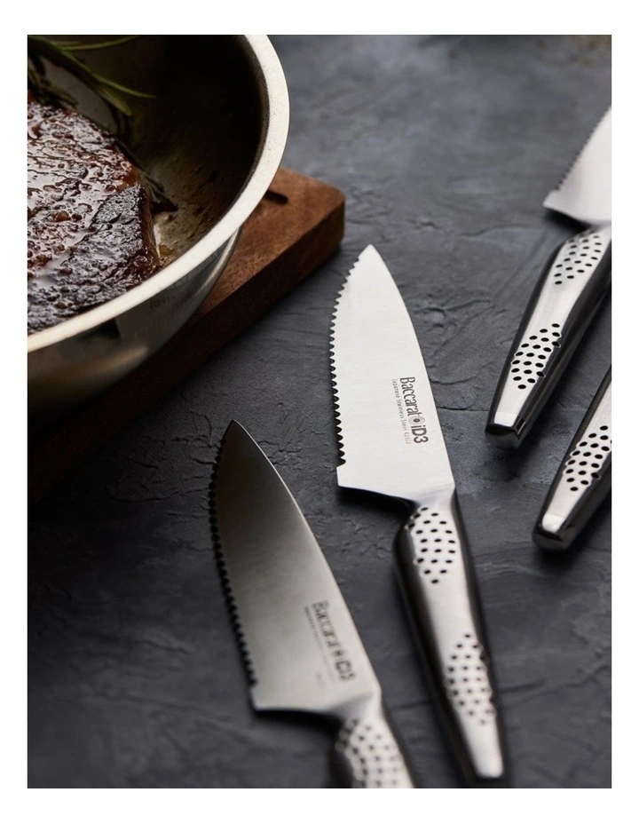 Baccarat iD3 Set of 4 Steak Knives in Silver image 3