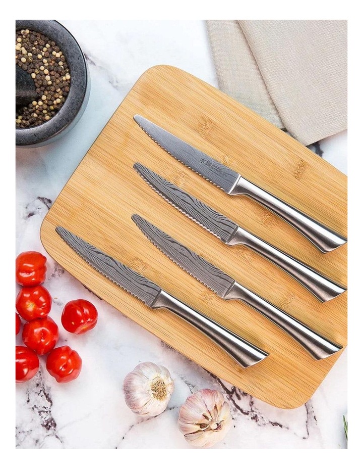 Baccarat Damashiro Set of 4 Steak Knives 12.5cm in Silver image 2