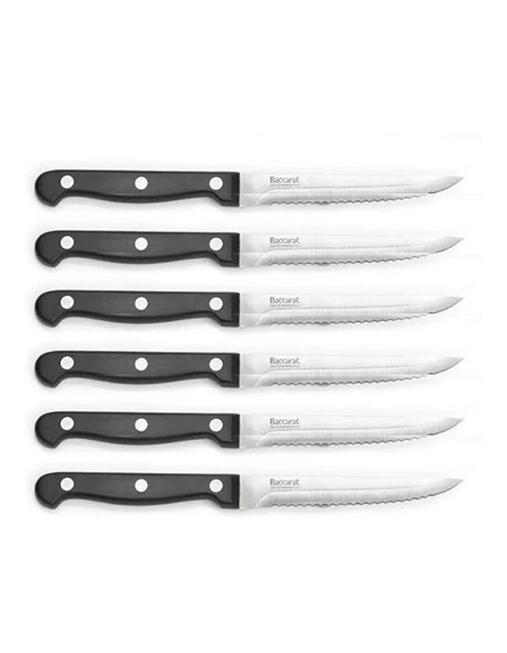 Baccarat Sabre Set of 6 Steak Knives in Silver image 1