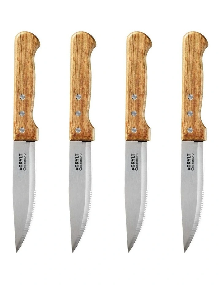Baccarat Grylt Steak Knives Set of 4 in Silver image 1