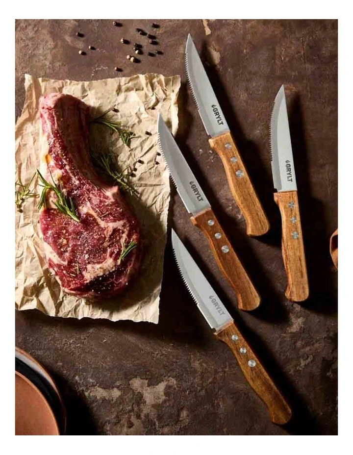 Baccarat Grylt Steak Knives Set of 4 in Silver image 2