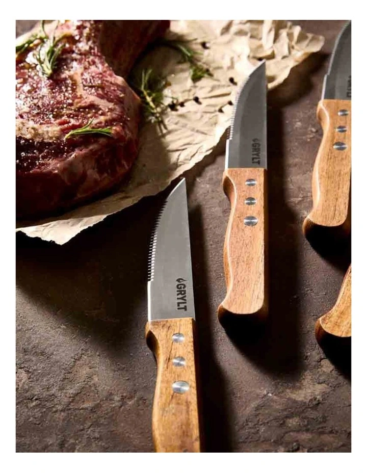 Baccarat Grylt Steak Knives Set of 4 in Silver image 3