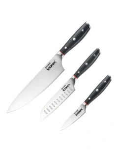 Baccarat iconiX Set of 3 Starter Knives in Silver