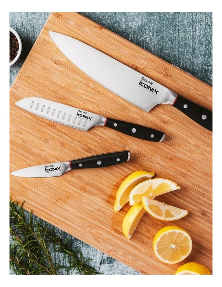 Baccarat iconiX Set of 3 Starter Knives in Silver image 4