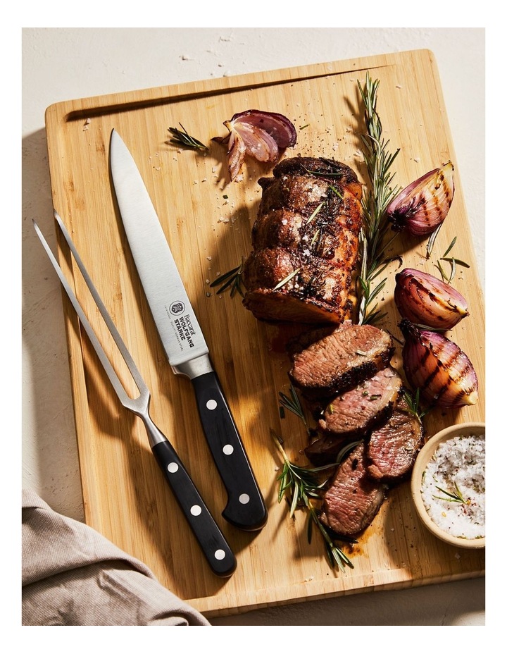 Baccarat WOLFGANG STARKE 2 Piece Carving Set in Silver image 2