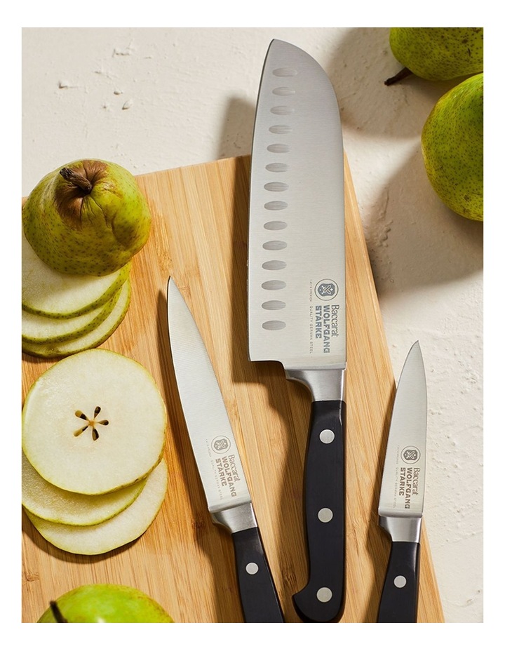 Baccarat WOLFGANG STARKE 3 Piece Kitchen Knife Starter Setin Silver image 4