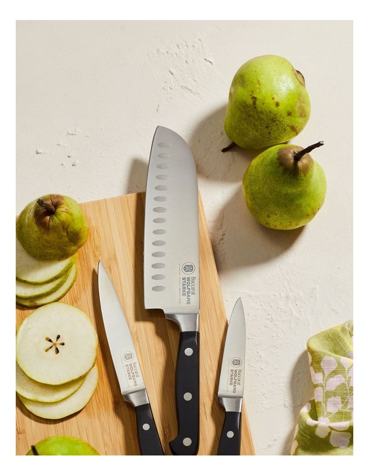 Baccarat WOLFGANG STARKE 3 Piece Kitchen Knife Starter Setin Silver image 5