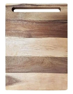 Baccarat Butchers Corner Acacia Rectangle Chopping Board 43cmin Beige