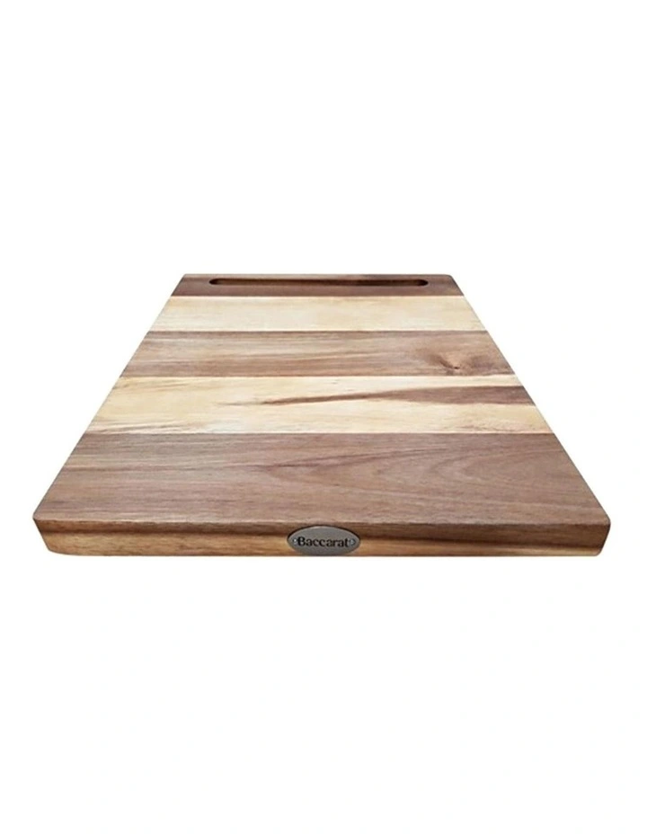 Baccarat Butchers Corner Acacia Rectangle Chopping Board 43cmin Beige image 3