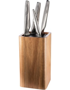 Baccarat Universal Square Acacia Knife Holder in Beige