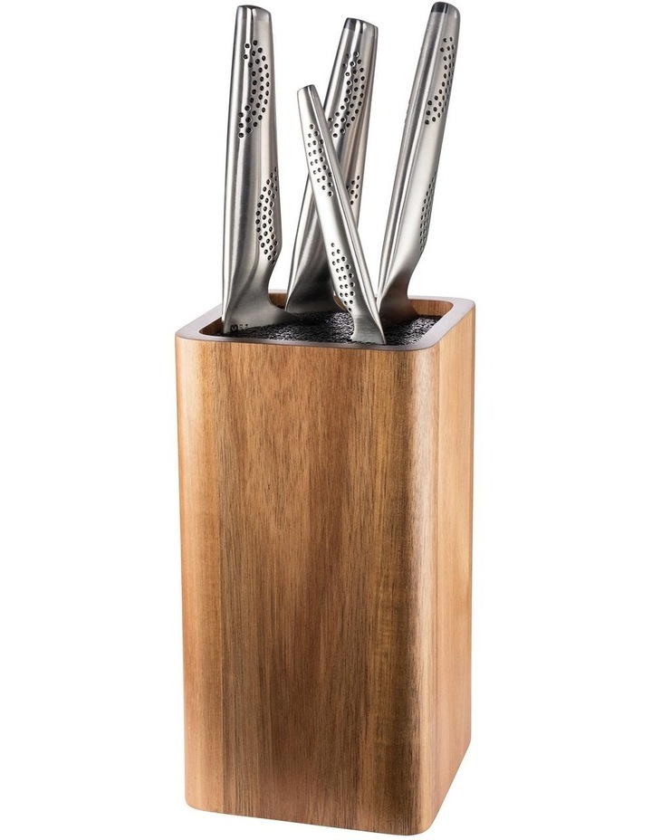 Baccarat Universal Square Acacia Knife Holder in Beige image 2