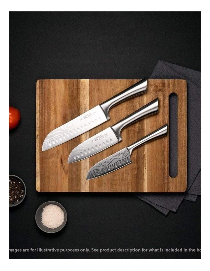 Baccarat Butchers Corner Acacia Rectangle Chopping Board 38cmin Beige image 4