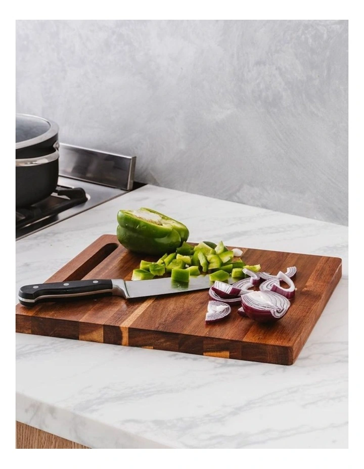 Baccarat Butchers Corner Acacia Rectangle Chopping Board 38cmin Beige image 5