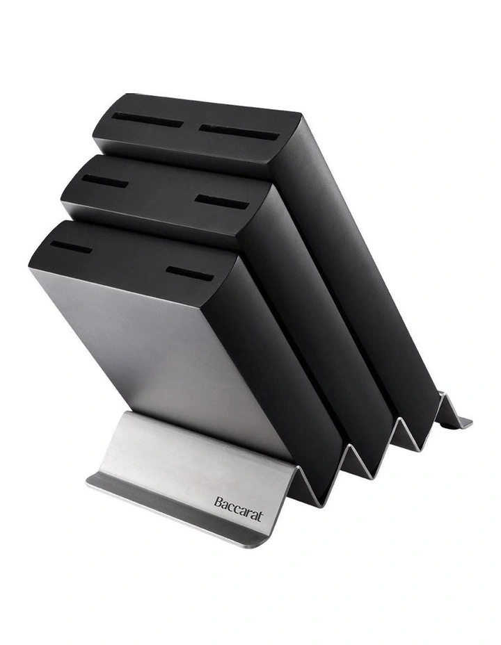 Baccarat iconiX Straub Knife Block 7 Pieces in Black image 3