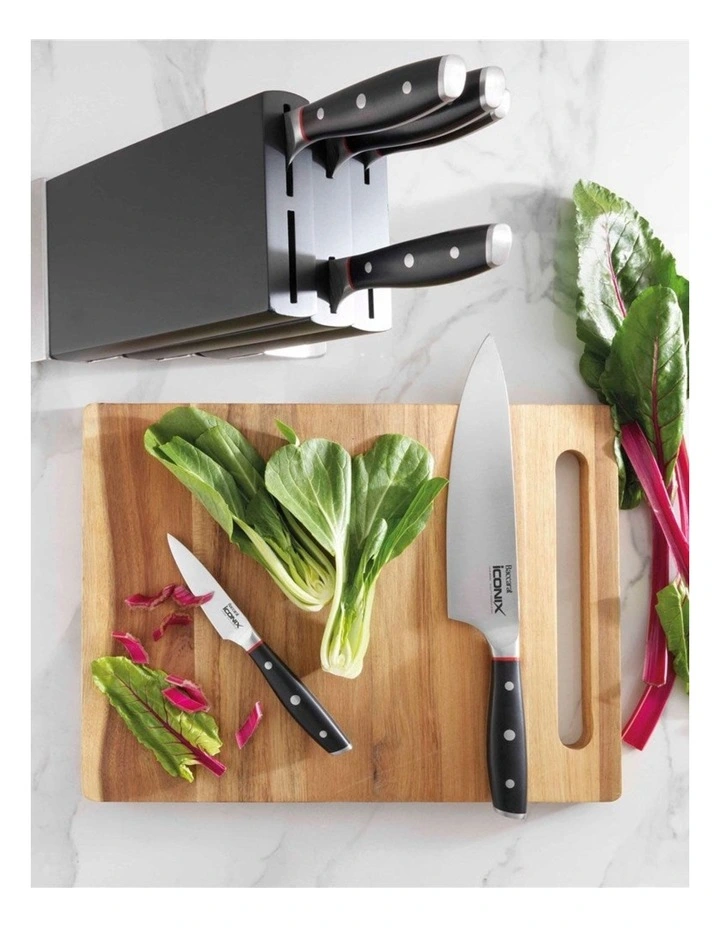 Baccarat iconiX Straub Knife Block 7 Pieces in Black image 4