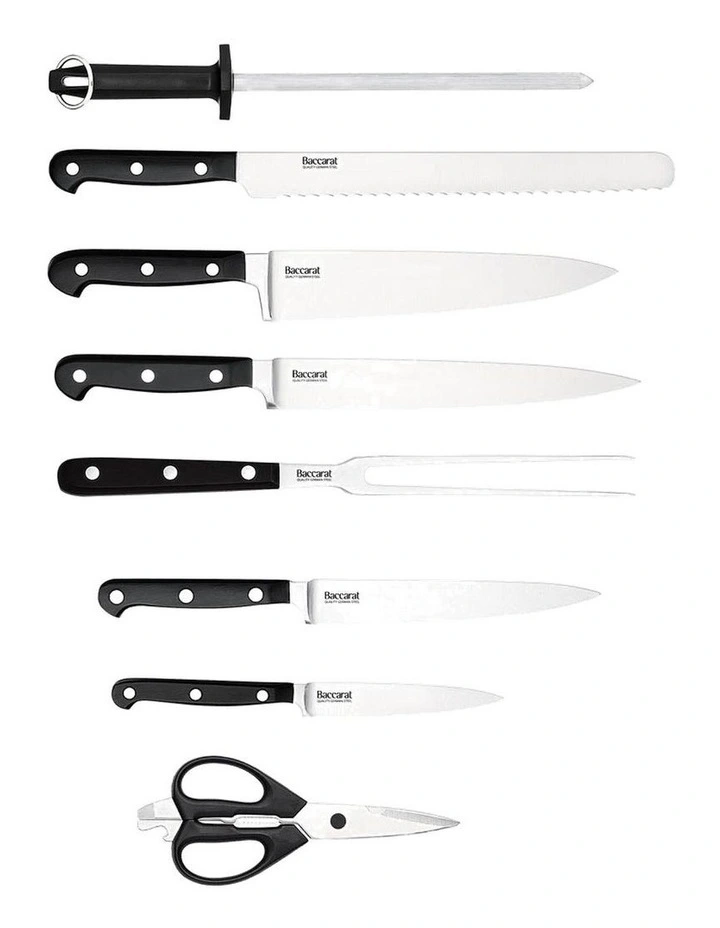 Baccarat Sabre Knife Block 9 Piece in Beige image 2