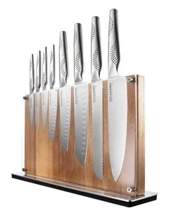 Baccarat iD3 Ryu Knife Block Set 9 Piece in Beige