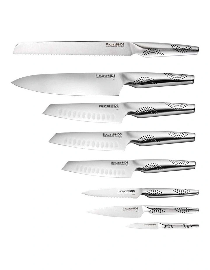 Baccarat iD3 Ryu Knife Block Set 9 Piece in Beige image 2