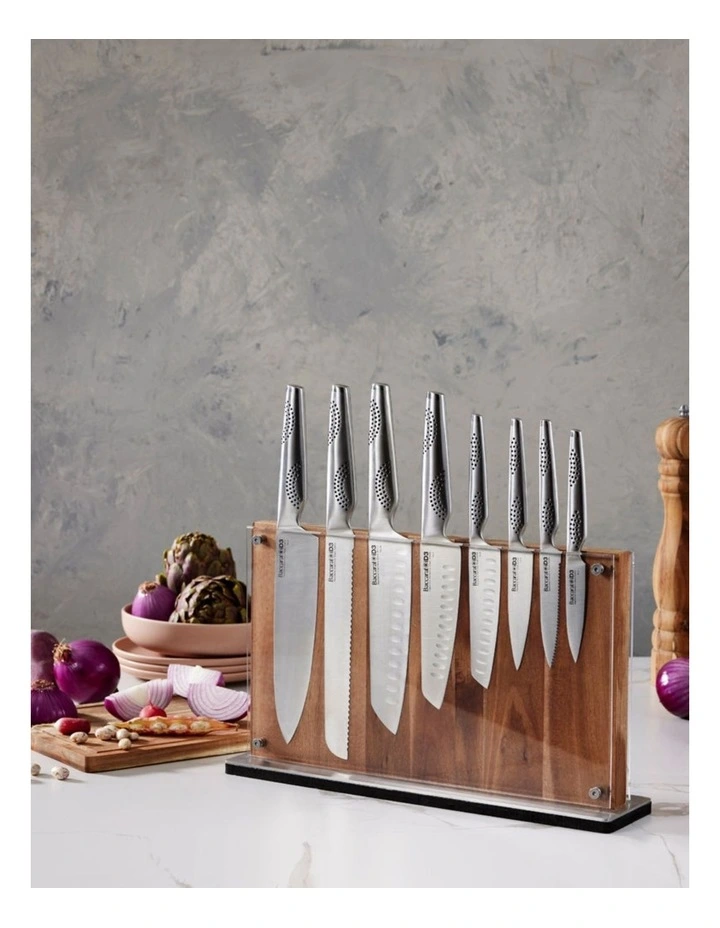 Baccarat iD3 Ryu Knife Block Set 9 Piece in Beige image 3