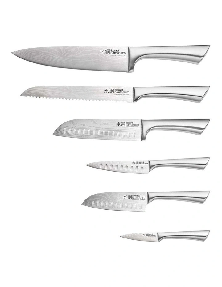 Baccarat Damashiro Kin 7 Piece Knife Block in Black image 2