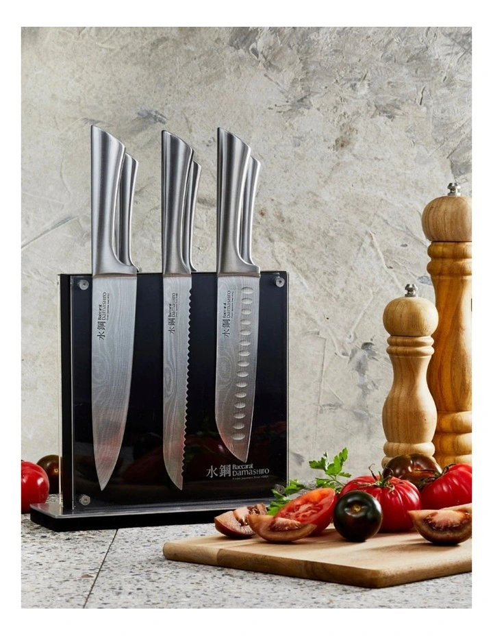 Baccarat Damashiro Kin 7 Piece Knife Block in Black image 4