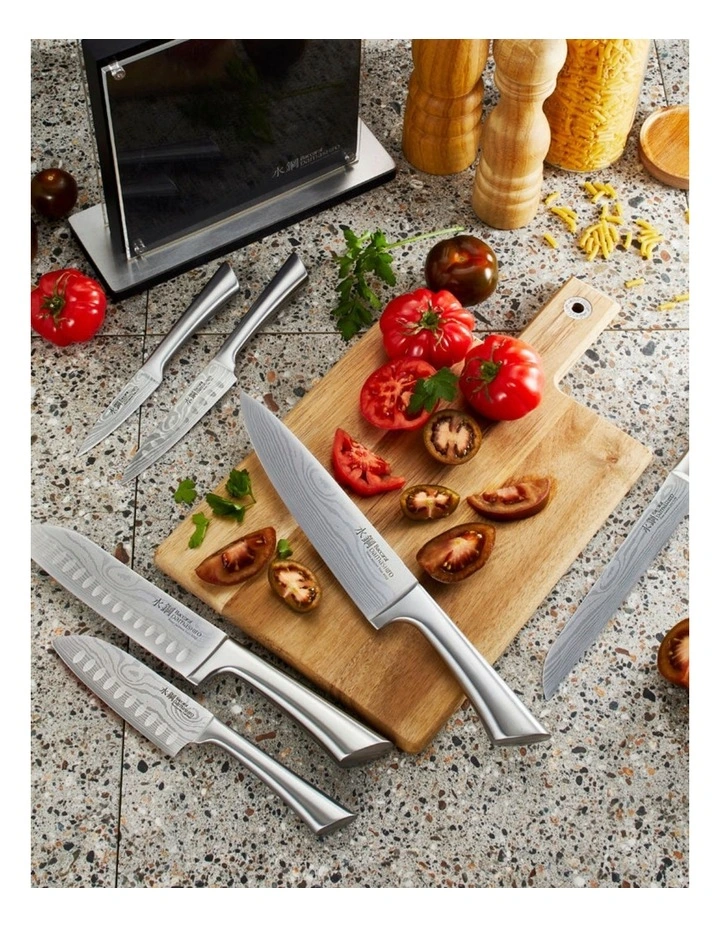 Baccarat Damashiro Kin 7 Piece Knife Block in Black image 5