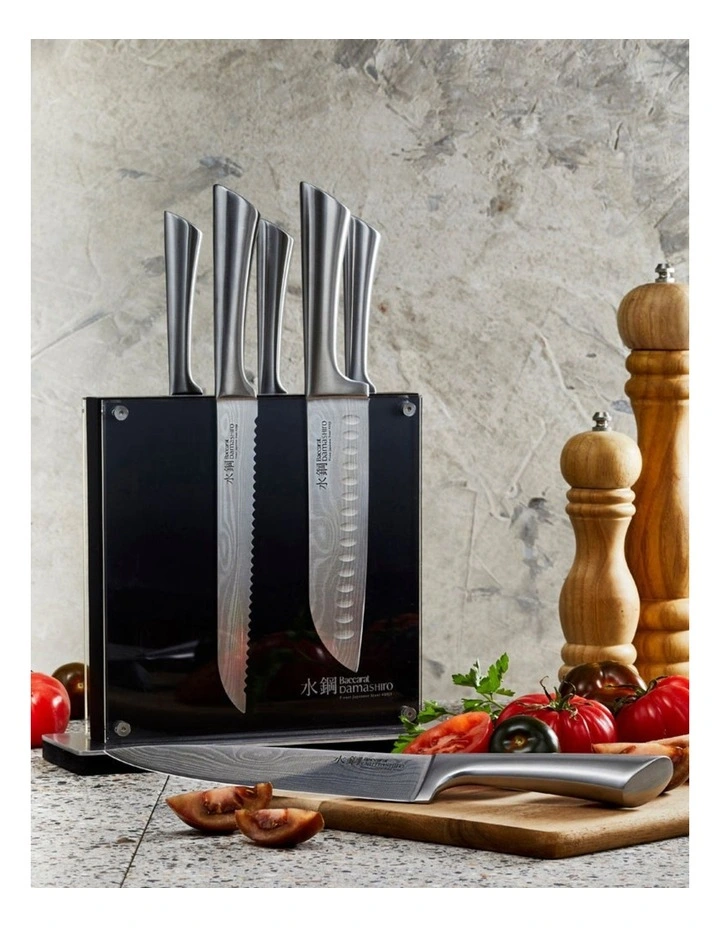 Baccarat Damashiro Kin 7 Piece Knife Block in Black image 6
