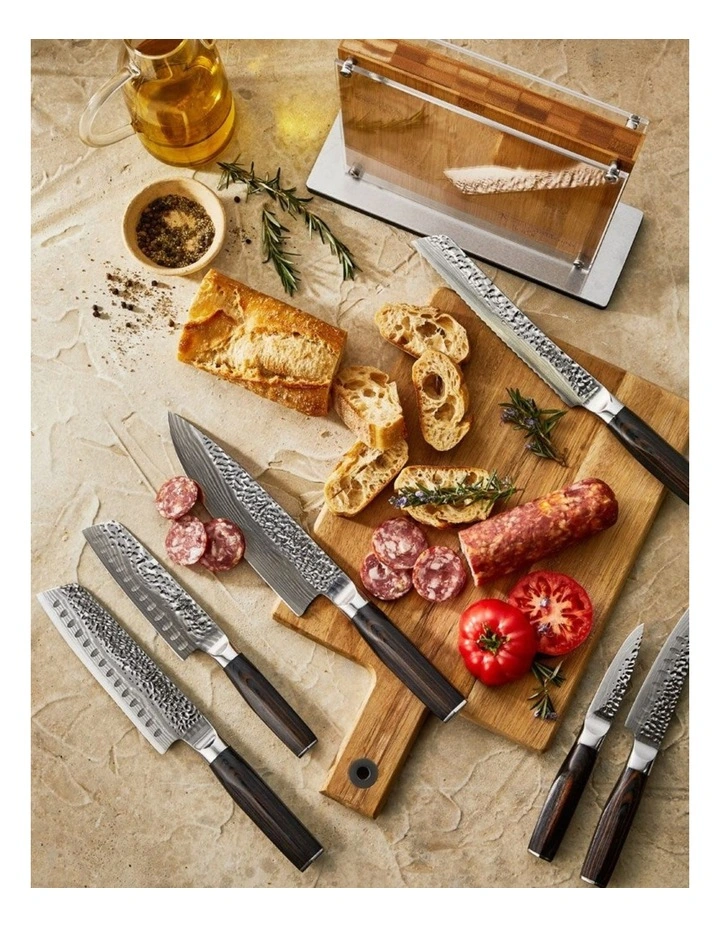 Baccarat Damashiro EMPEROR Shi 7 Piece Knife Block in Beige image 5