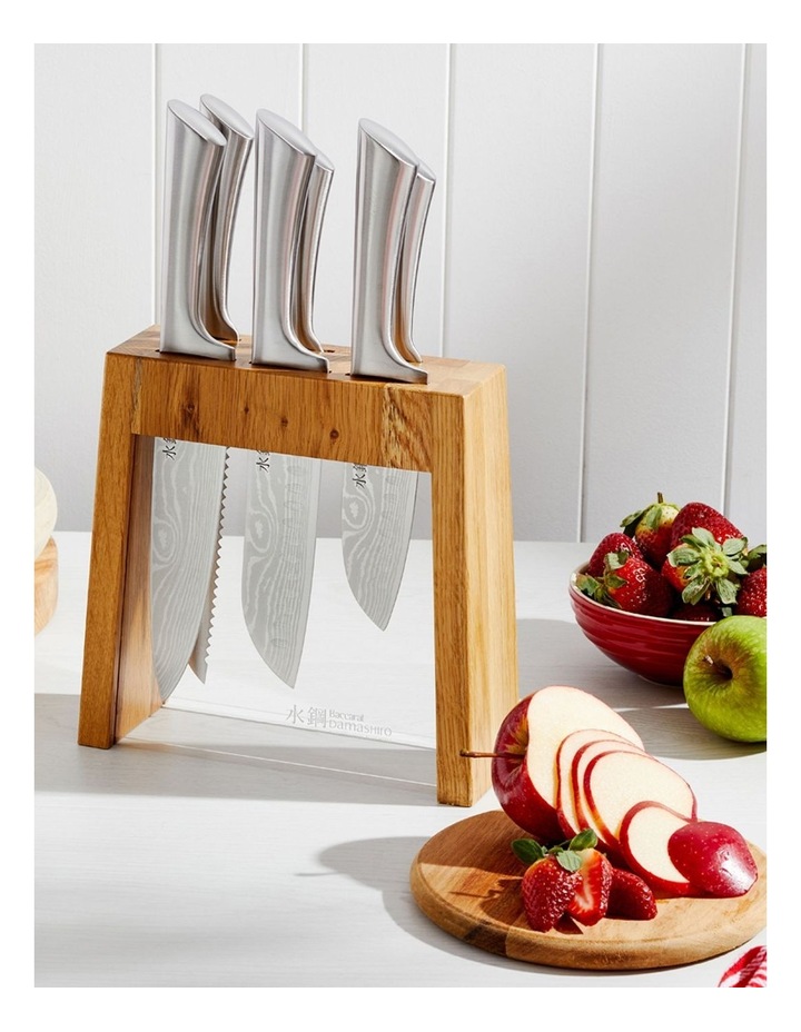Baccarat Damashiro Mizu 7 Piece Knife Block in Oak image 2