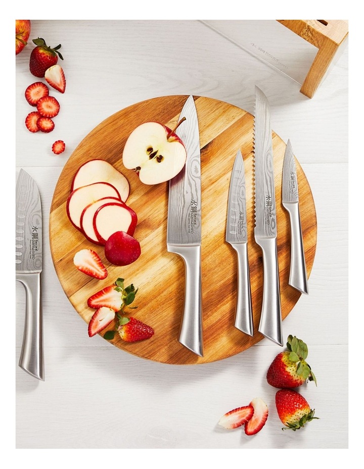 Baccarat Damashiro Mizu 7 Piece Knife Block in Oak image 4