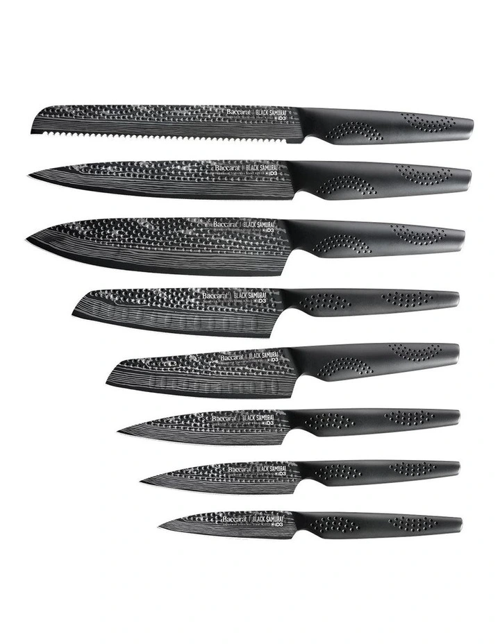 The Egg by Baccarat iD3 Samurai 9 Piece Knife Block in Black image 2