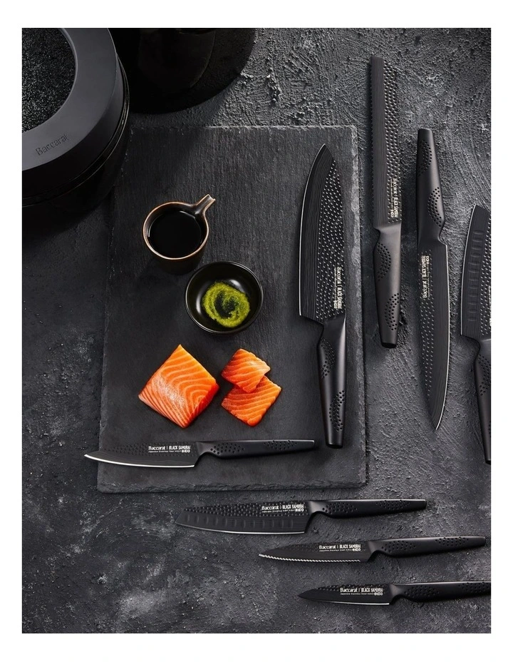 The Egg by Baccarat iD3 Samurai 9 Piece Knife Block in Black image 5