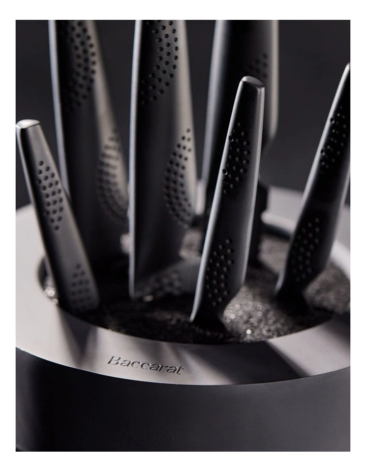 The Egg by Baccarat iD3 Samurai 9 Piece Knife Block in Black image 7