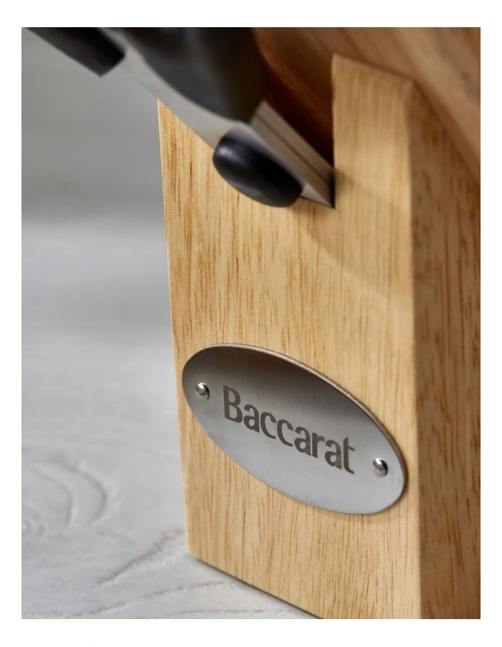Baccarat Artisan Licht 7 Piece Knife Block in Beige image 5