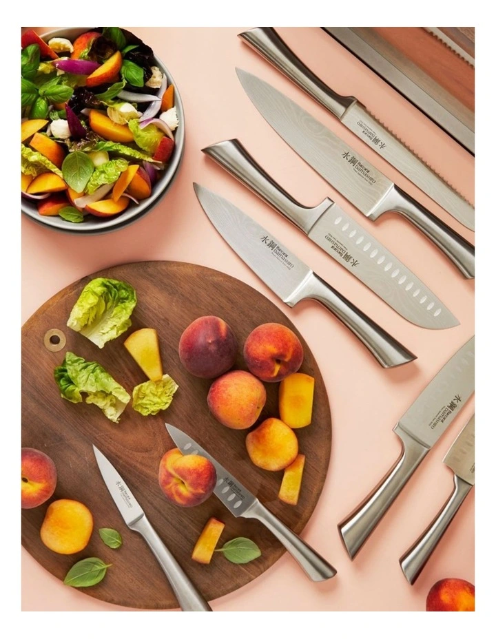 Baccarat Damashiro Okada 9 Piece Knife Block in Beige image 5