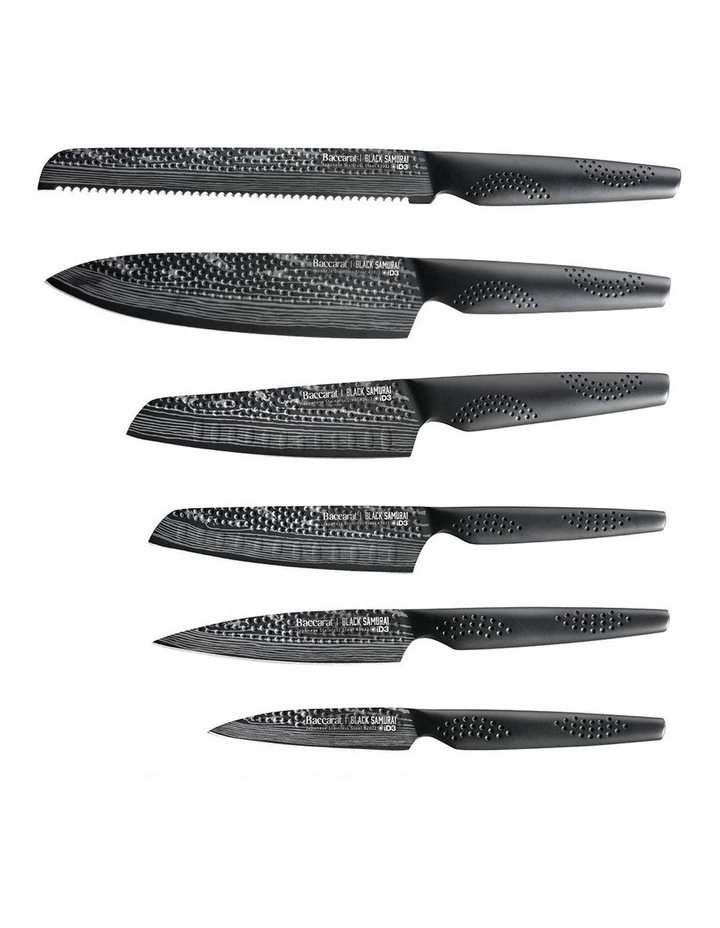 Baccarat iD3 Samurai 7 Piece Knife Block in Black image 2