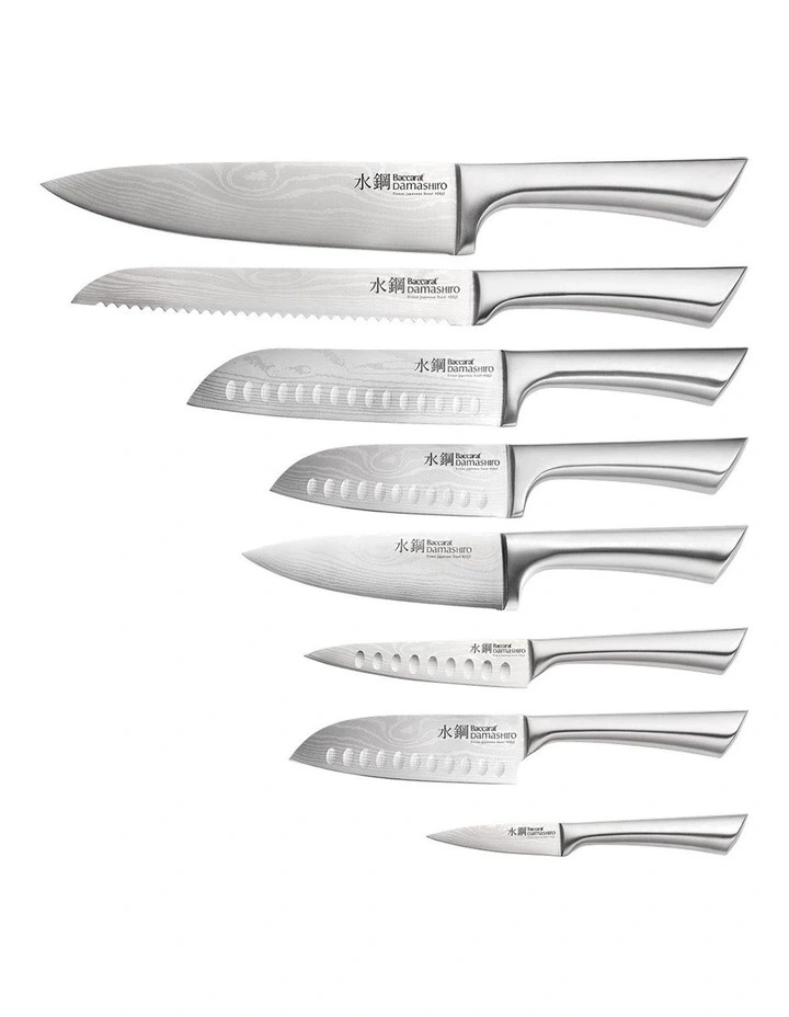 Baccarat Damashiro Nami 9 Piece Knife Block in Black image 2