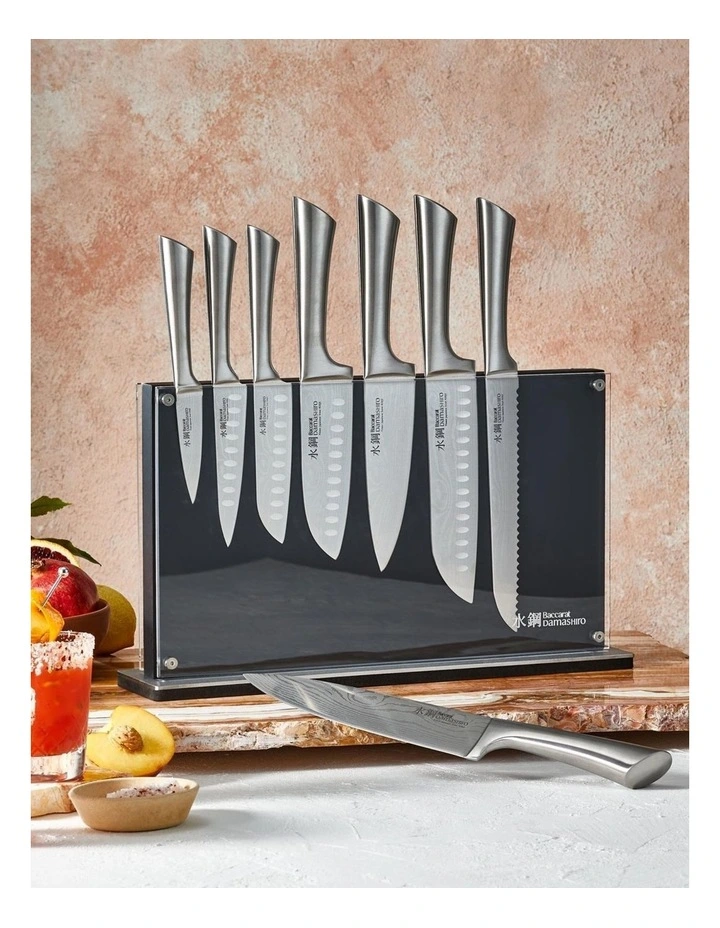 Baccarat Damashiro Nami 9 Piece Knife Block in Black image 3