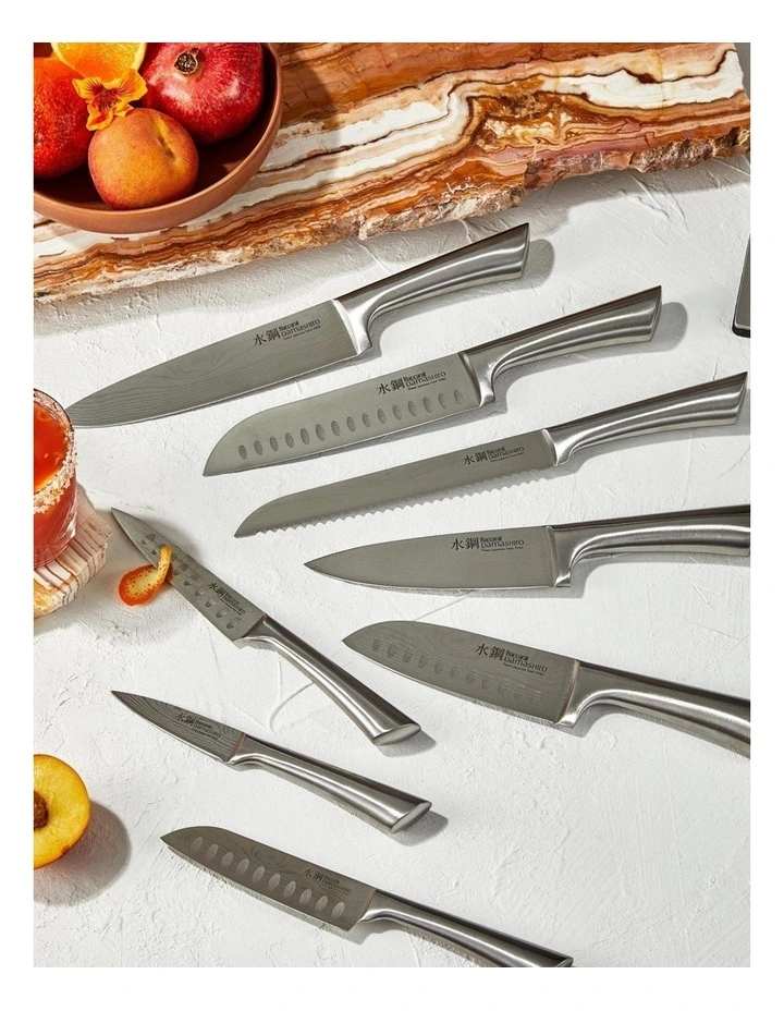 Baccarat Damashiro Nami 9 Piece Knife Block in Black image 4