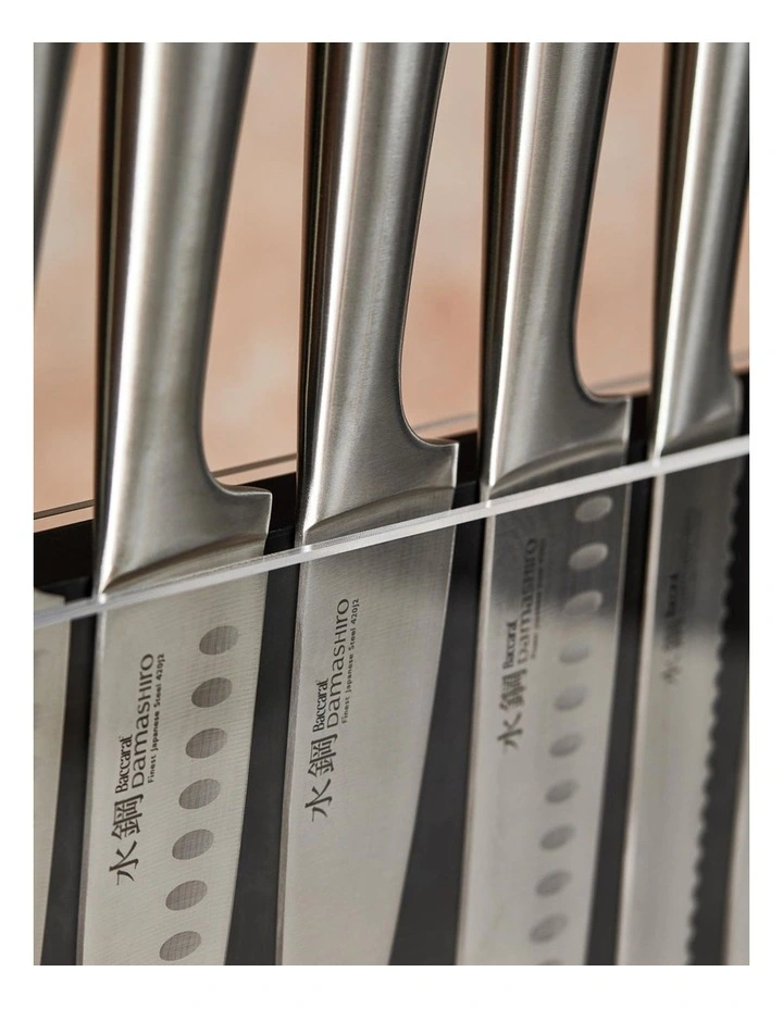 Baccarat Damashiro Nami 9 Piece Knife Block in Black image 6