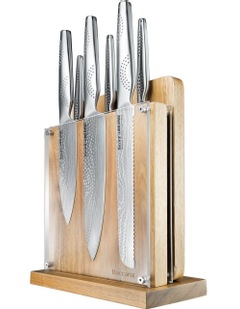 Baccarat iD3 SAMURAI Sato 7 Piece Knife Block in Beige
